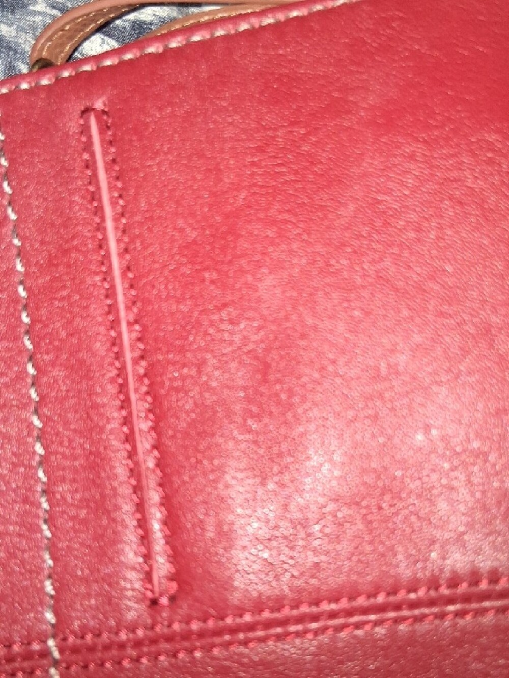 The Sak Two-Tone Burgundy and Brown Crossbody Convertable - Picture 11 of 16
